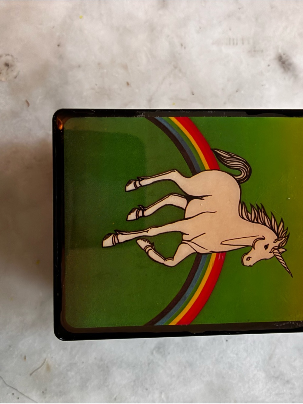 Vintage Unicorn Rainbow Decorative Musical box